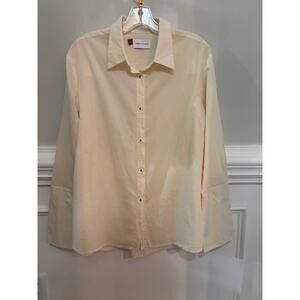 Misha Nonoo The Boyfriend Shirt Button Down Blouse XL 100% Cotton Capsule